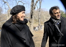 Atriz global Lilia Cabral grava cenas de seriado Div no Central Park.